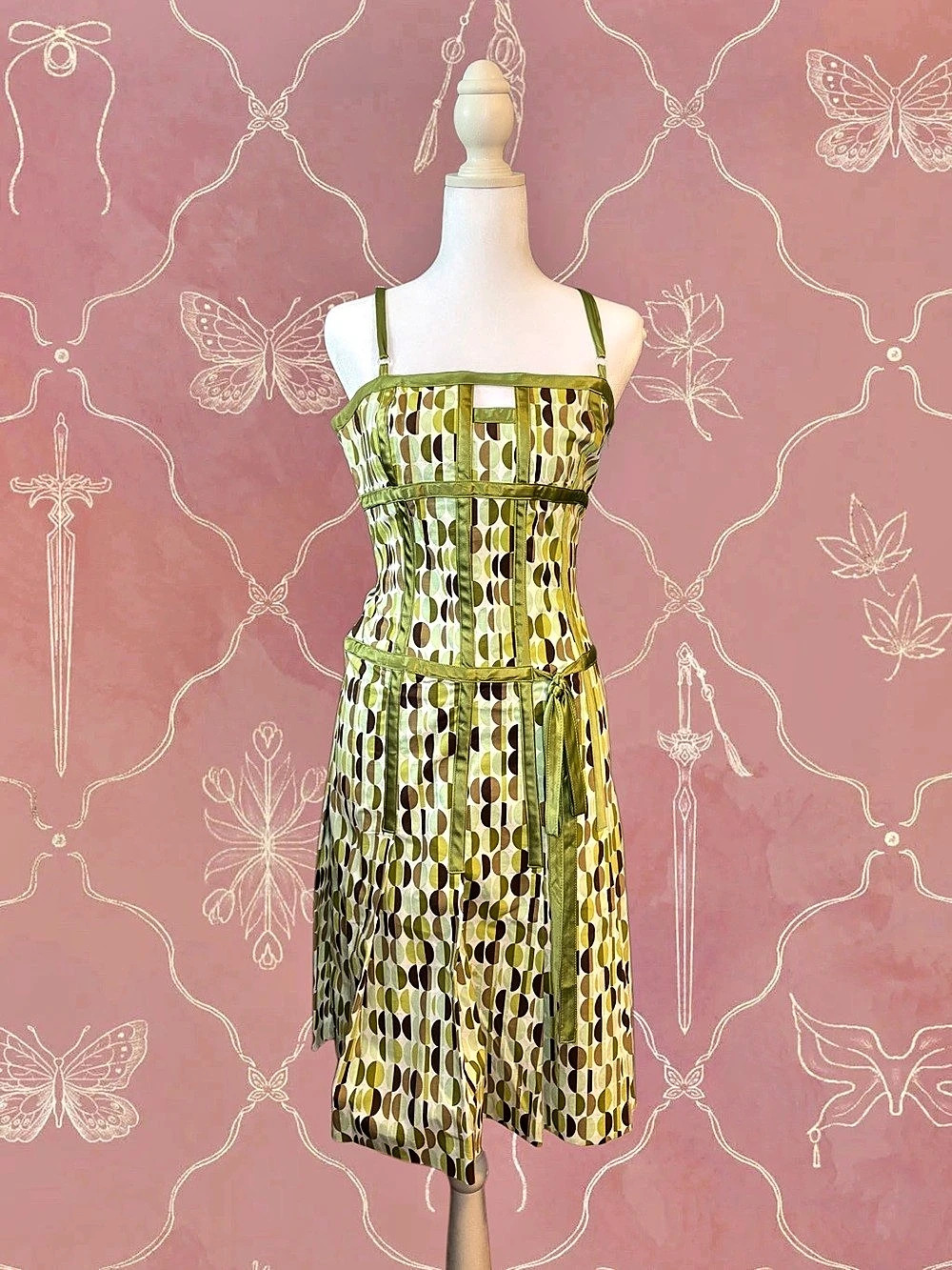 Y2K Retro Midi Dress